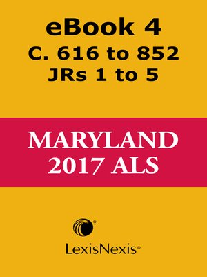 cover image of Maryland Advance Legislative Service